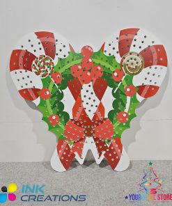 Candy Cane Wreath